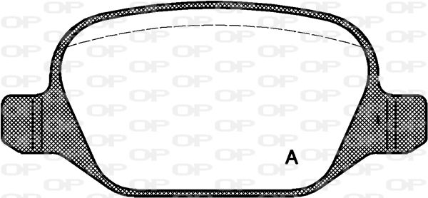 OPEN PARTS stabdžių trinkelių rinkinys, diskinis stabdys BPA0727.10
